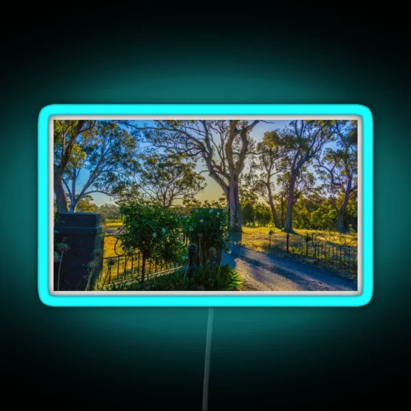 Sunset At Bullock Creek Winery Bendigo RGB Neon Sign