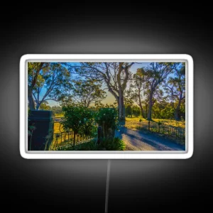 Sunset At Bullock Creek Winery Bendigo Victoria RGB Neon Sign