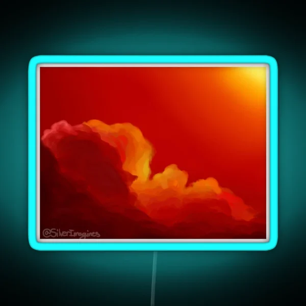Sunset Clouds RGB Neon Sign