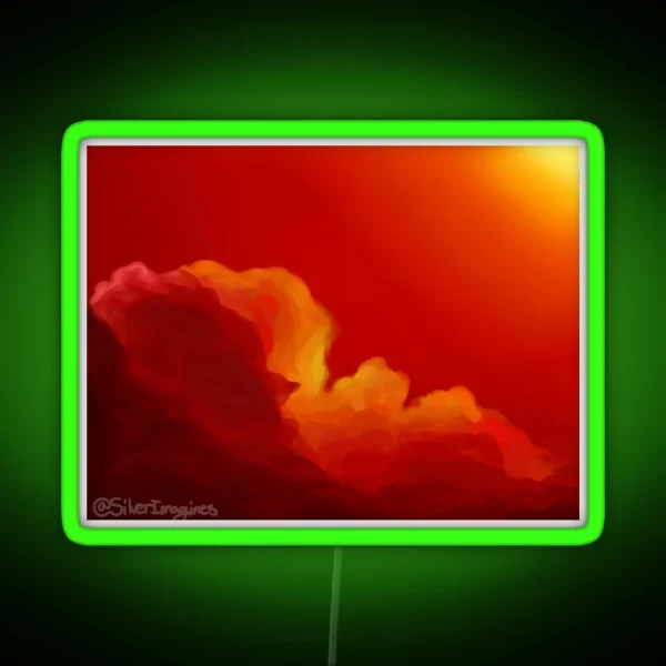 Sunset Clouds RGB Neon Sign