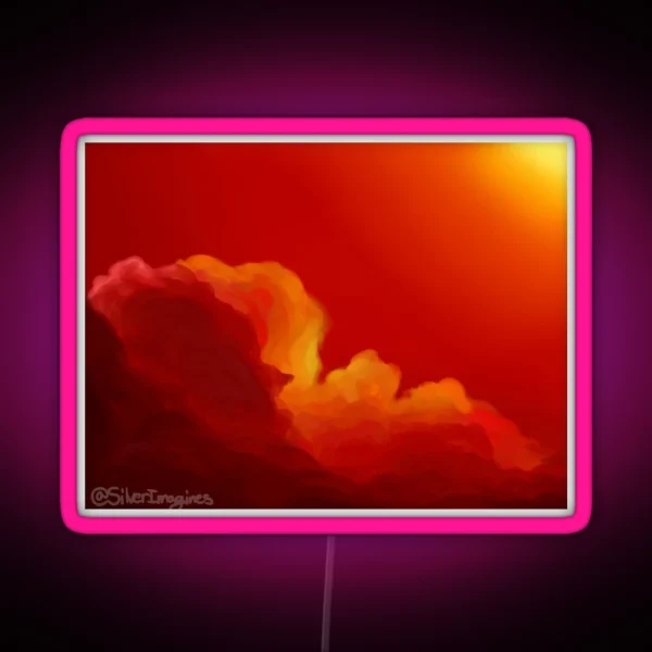 Sunset Clouds RGB Neon Sign
