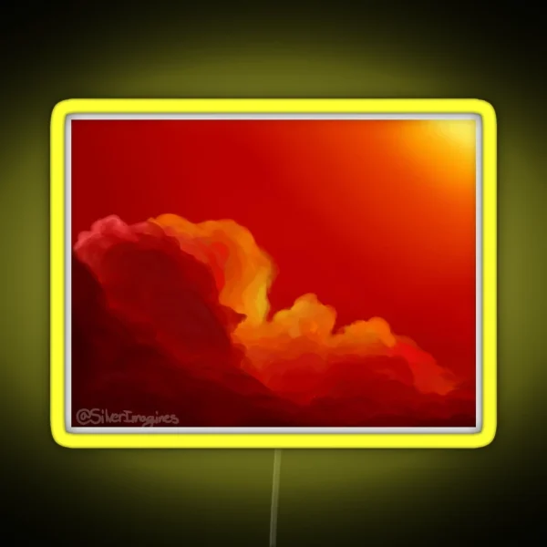 Sunset Clouds RGB Neon Sign