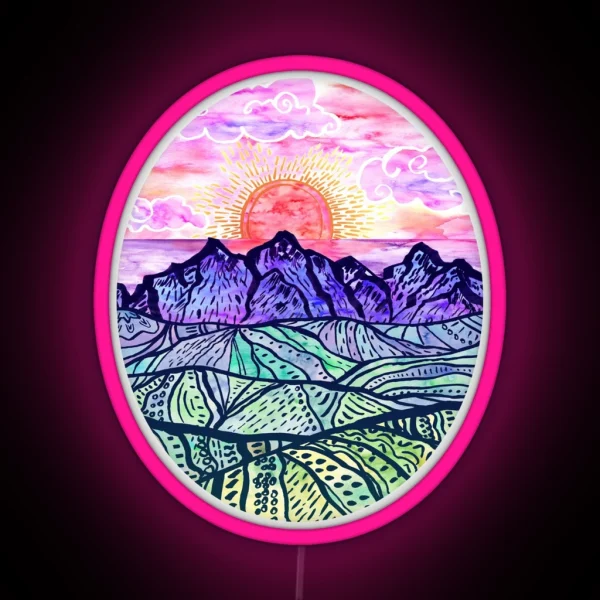Sunset Fantasy RGB Neon Sign