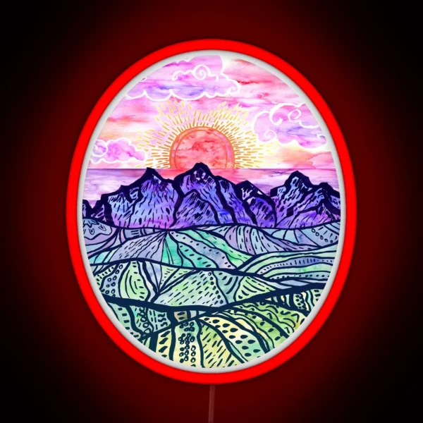 Sunset Fantasy RGB Neon Sign