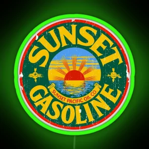 Sunset Gasoline RGB Neon Sign