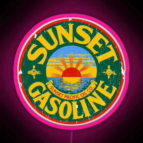 Sunset Gasoline RGB Neon Sign