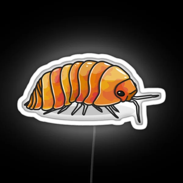 Sunset Isopod Roly Poly Orange RGB Neon Sign