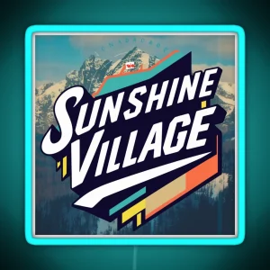 Sunshine Village A Winter Wonderland RGB Neon Sign