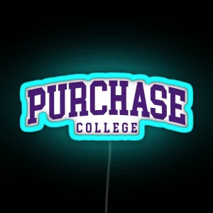 Suny Purchase College Font Curved RGB Neon Sign