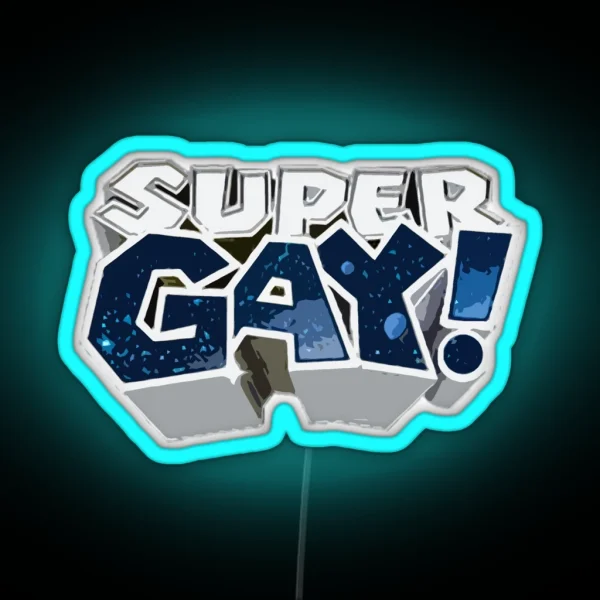 Super GAY RGB Neon Sign