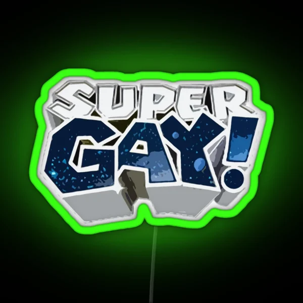 Super GAY RGB Neon Sign