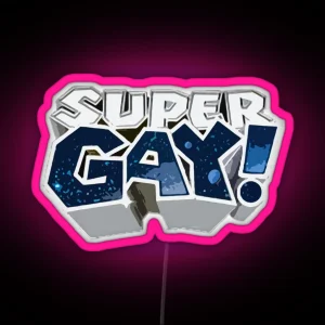 Super GAY RGB Neon Sign