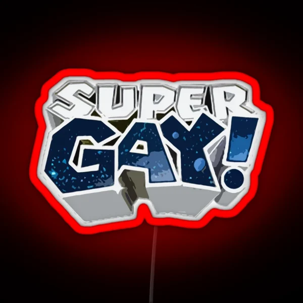 Super GAY RGB Neon Sign