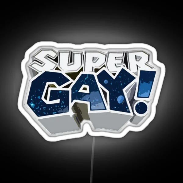 Super GAY RGB Neon Sign