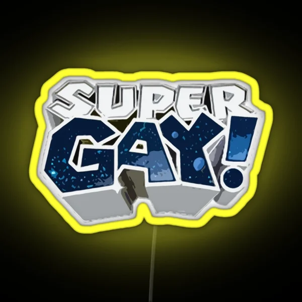 Super GAY RGB Neon Sign