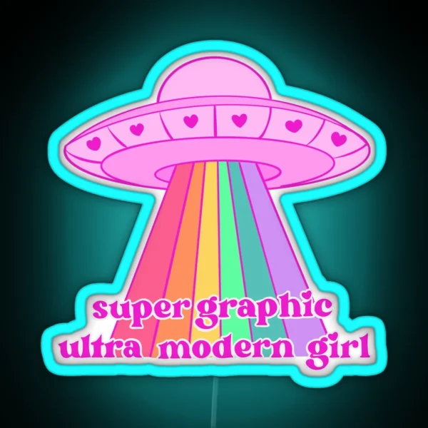 Super Graphic Ultra Modern Girl Chappell Roan RGB Neon Sign