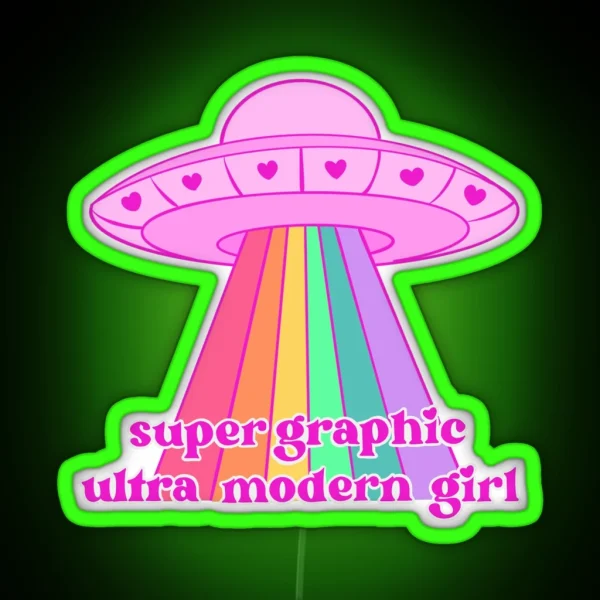 Super Graphic Ultra Modern Girl Chappell Roan RGB Neon Sign