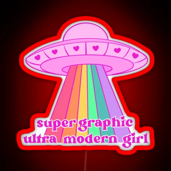 Super Graphic Ultra Modern Girl Chappell Roan RGB Neon Sign