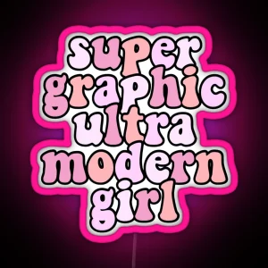 Super Graphic Ultra Modern Girl Led RGB Neon Sign