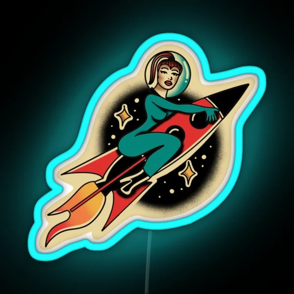 Super Graphic Ultra Modern Girl RGB Neon Sign