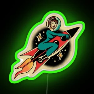 Super Graphic Ultra Modern Girl RGB Neon Sign