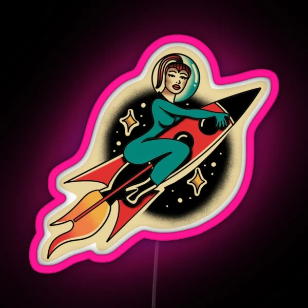Super Graphic Ultra Modern Girl RGB Neon Sign