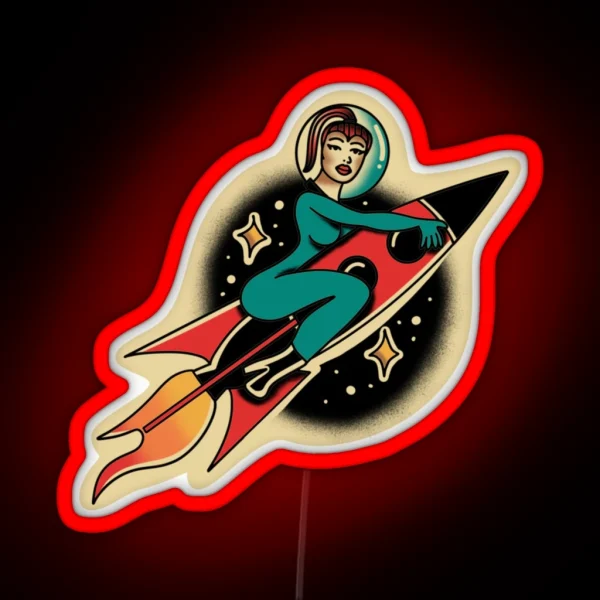 Super Graphic Ultra Modern Girl RGB Neon Sign