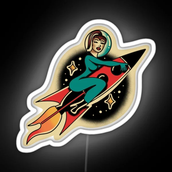 Super Graphic Ultra Modern Girl RGB Neon Sign