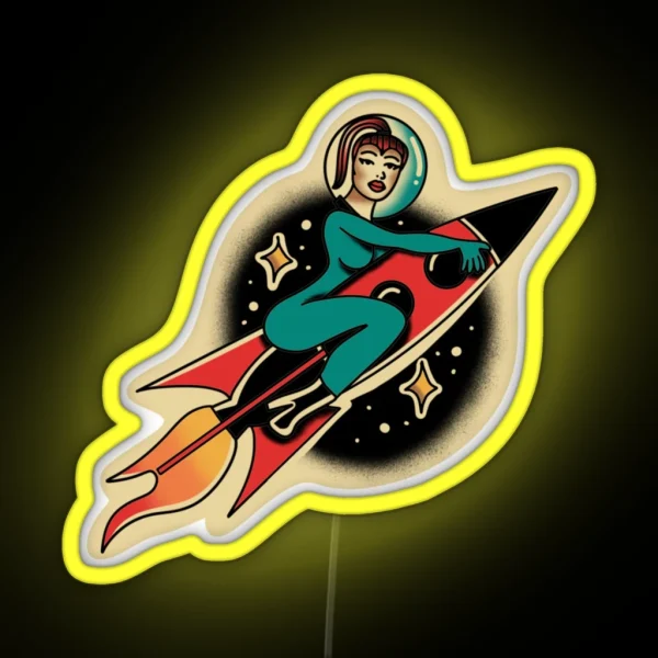Super Graphic Ultra Modern Girl RGB Neon Sign