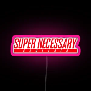 Super Necessary Gamebred RGB Neon Sign