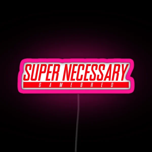 Super Necessary Gamebred RGB Neon Sign