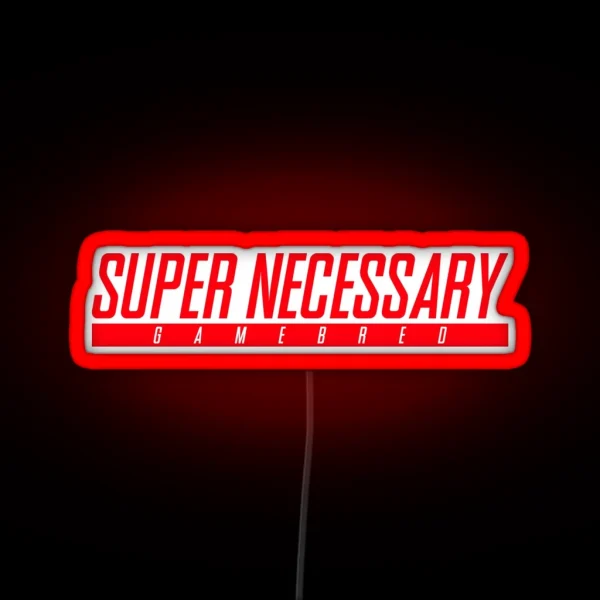 Super Necessary Gamebred RGB Neon Sign
