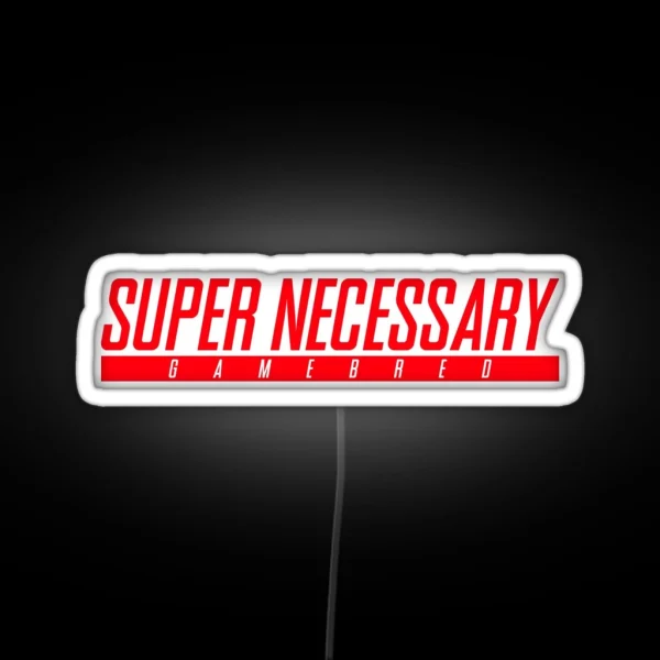 Super Necessary Gamebred RGB Neon Sign
