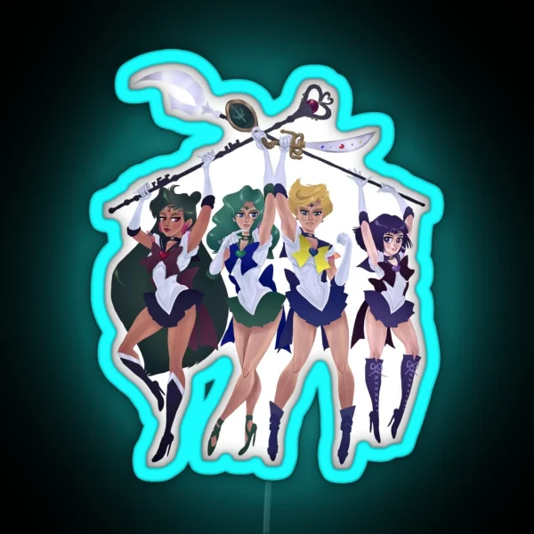 SUPER OUTER SENSHI RGB Neon Sign