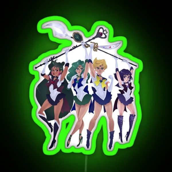 SUPER OUTER SENSHI RGB Neon Sign