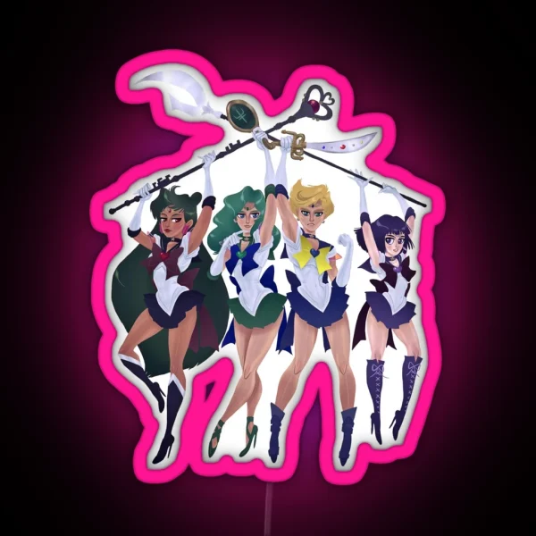 SUPER OUTER SENSHI RGB Neon Sign