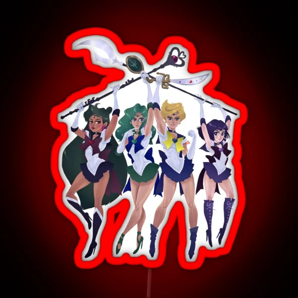 SUPER OUTER SENSHI RGB Neon Sign