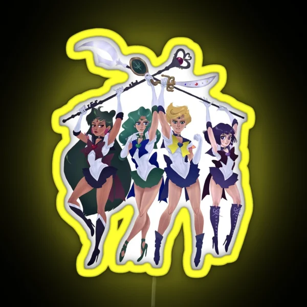 SUPER OUTER SENSHI RGB Neon Sign