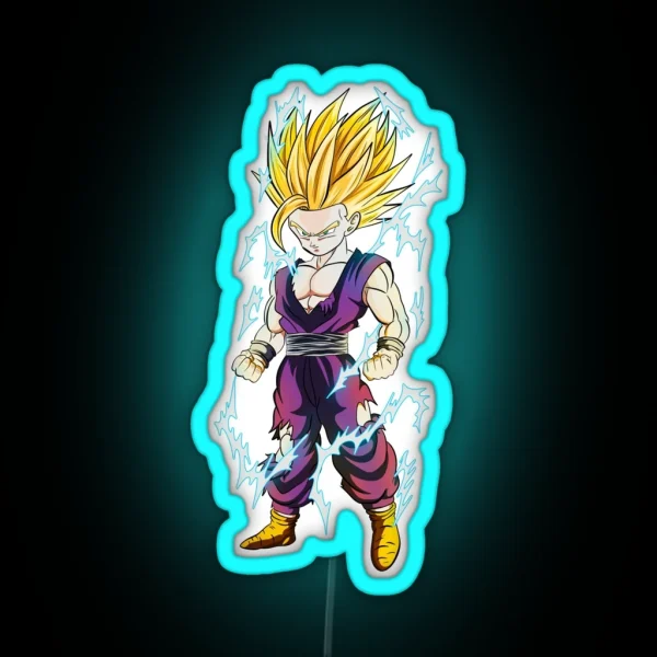 Super Saiyan 2 Gohan RGB Neon Sign