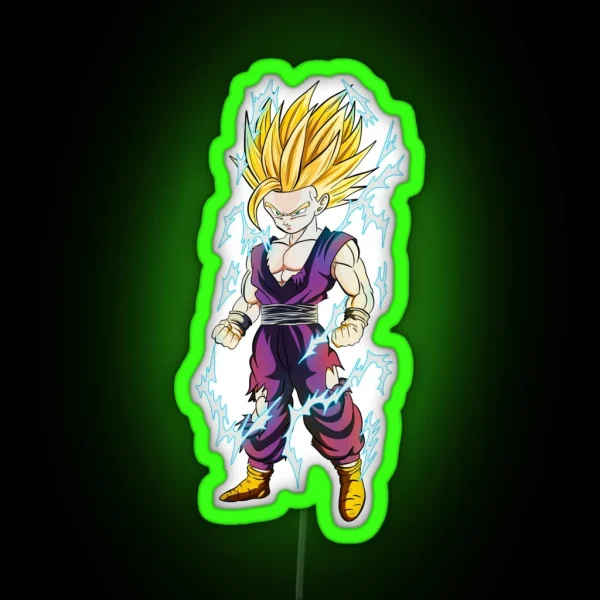 Super Saiyan 2 Gohan RGB Neon Sign