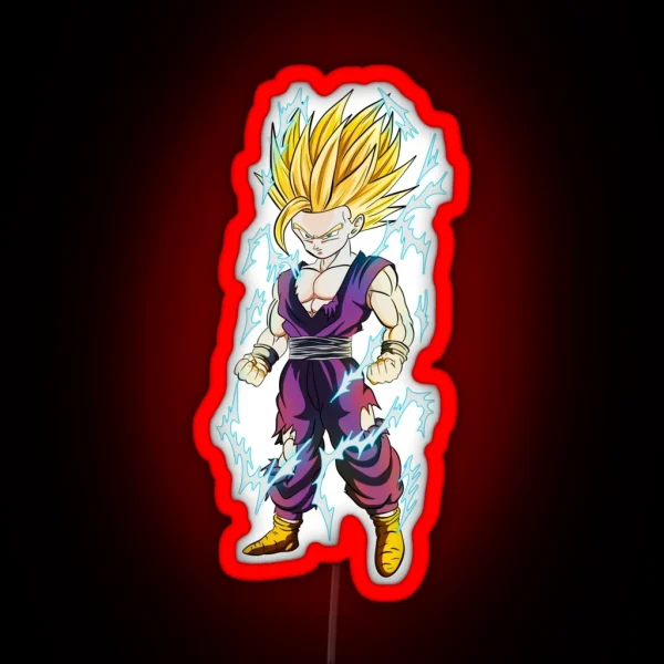 Super Saiyan 2 Gohan RGB Neon Sign