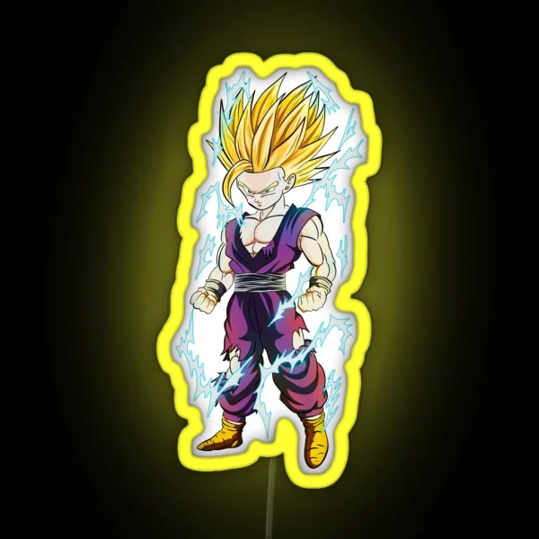 Super Saiyan 2 Gohan RGB Neon Sign