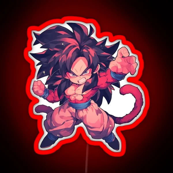 Super Saiyan 4 Goku RGB Neon Sign