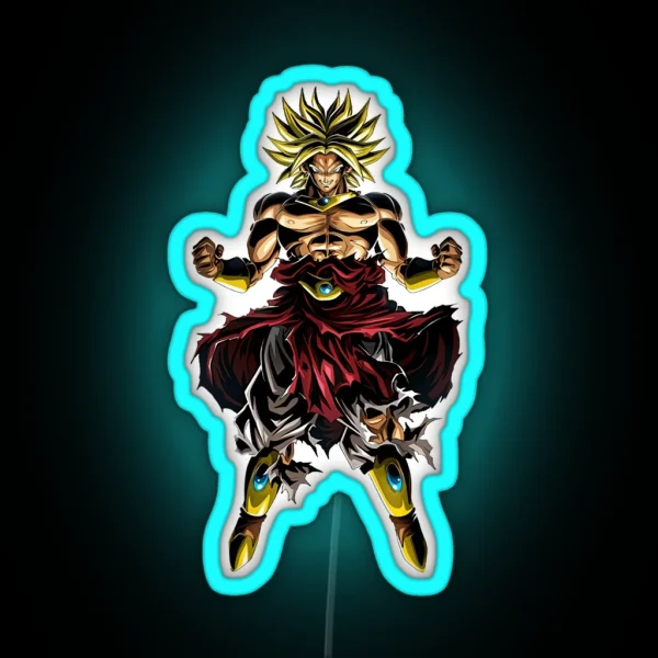 Super Saiyan Broly RGB Neon Sign
