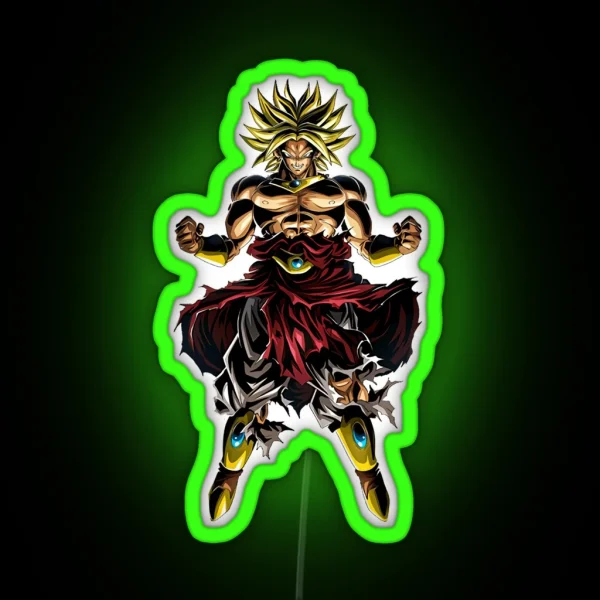 Super Saiyan Broly RGB Neon Sign