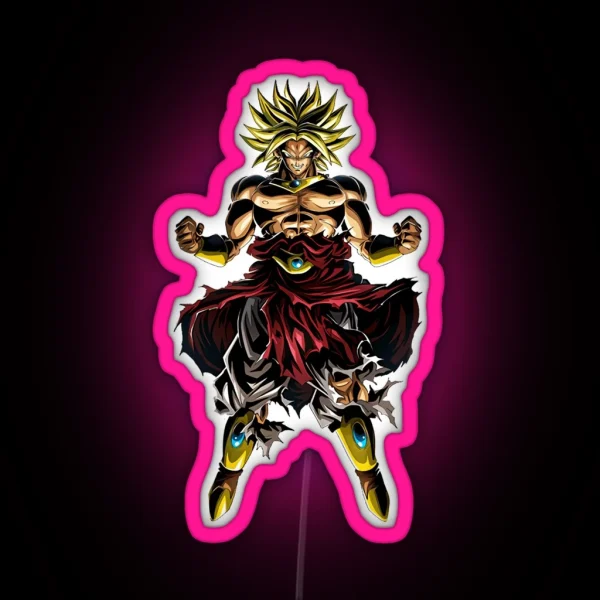 Super Saiyan Broly RGB Neon Sign