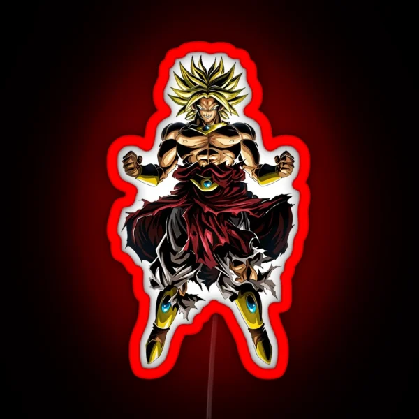 Super Saiyan Broly RGB Neon Sign