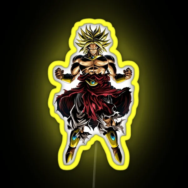 Super Saiyan Broly RGB Neon Sign