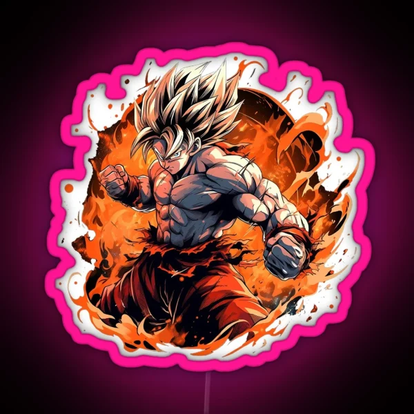 Super Saiyan RGB Neon Sign