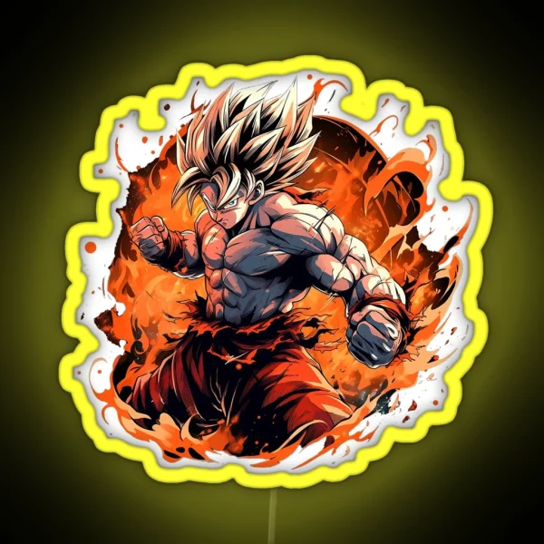Super Saiyan RGB Neon Sign